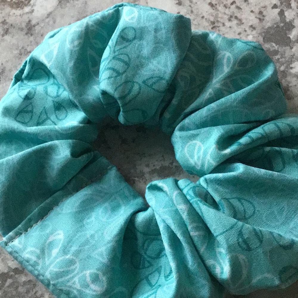 Turquoise aqua leaf hair elastic Christmas gift